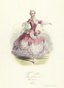 Marie Salle, francouzská tanečnice; panování Ludvíka XV od French School