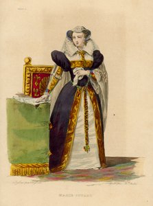 Marie Stuartovna (barevná rytina) od French School