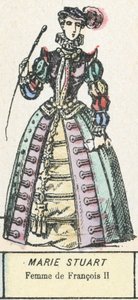Marie Stuartovna, manželka Františka II. (barevná rytina) od French School