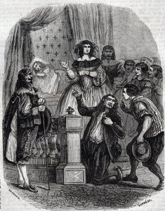 Marie de Medicis (1573-1642), královna Francie a regentka království pro svého syna, spící v posteli - Marie de 