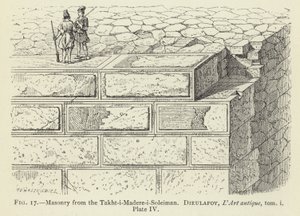 Zdivo z Takht-i-Madere-i-Soleiman od French School