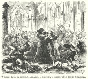 Masakr Armagnacs Burgundians, Paříž od French School