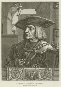 Maxmilián I., německý císař (rytina) od French School