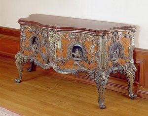 Medailový kabinet, M. Dasson z Paříže, kolem roku 1870 (zlacené dřevo) od French School