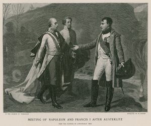Setkání Napoleona a Františka I. po Slavkově od French School