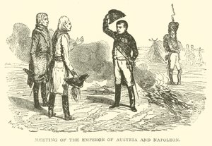 Setkání rakouského císaře a Napoleona (rytina) od French School