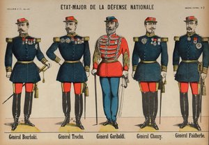 Členové generálního štábu francouzské armády během francouzsko-pruské války od French School