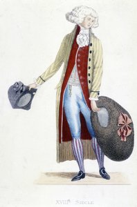 Pánský kostým ve Francii v roce 1782. od French School