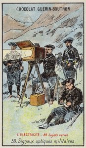 Vojenské optické signály (chromolitho) od French School