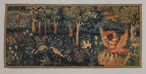 Millefleurs s Pelikánem v její pobožnosti, rané období
16. století (Vlna) od French School