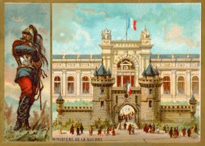 Ministerstvo války, Paříž (chromolitho) od French School