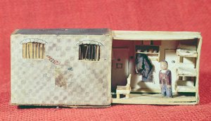 Model vězeňské cely ve věznici Prison de la Sante v Paříži. c.1942-4 od French School