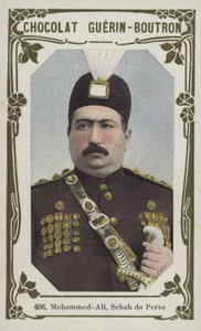 Mohammed-Ali, Schah de Perse (barevná fotografie) od French School