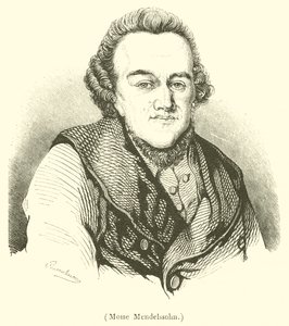 Moise Mendelssohn (rytina) od French School