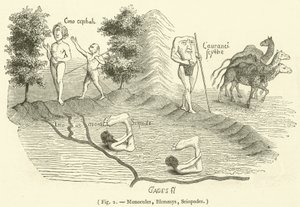 Monocules, Blemmys, Sciopodes (rytina) od French School