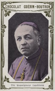 Monseigneur Landrieux (barevná fotografie) od French School