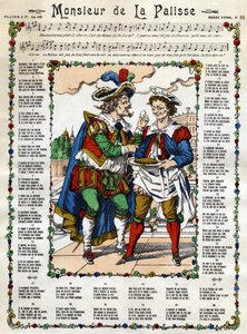 Monsieur de la Palisse. Obrázek Epinal z 19. století od French School