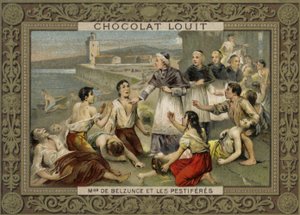 Monsignor de Belsunce, biskup z Marseille a oběti moru, 1720 od French School