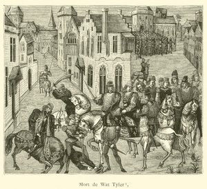 Mort de Wat Tyler (rytina) od French School