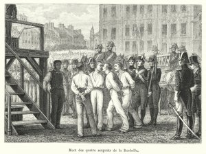 Mort des quatre sergenty de la rochelle od French School