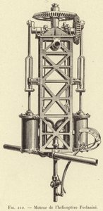 Forlanini Helicopter Engine (rytina) od French School