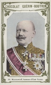 Mourawieff , ruský státník (barevná fotografie) od French School