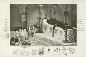 Truchlení nad smrtí francouzského Ludvíka XII., 1515 od French School