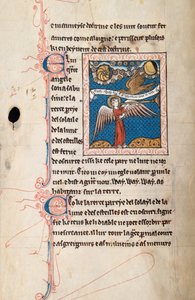 Ms65 f29v, Komentář k Apokalypse svatého Jana, konec 13. století (pero, inkoust a tempera na pergamenu) od French School