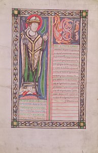 Ms 186 Fol.2v Pierre Lombard biskup z Paříže, z Knihy čtyř vět (Kniha vět), c.1160 od French School