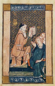 Ms 2030 fol.1v Henri de Mondeville (cca 1260-c.1320) vyučování, z knihy La Chirurgie de Maitre Henri de Mondeville od French School