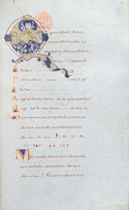 Antifonář Ms 384 z opatství Saint Denis, 11. století od French School