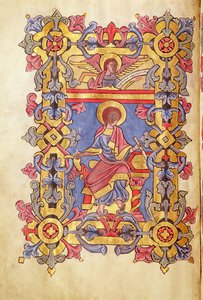 Paní 479 St. Matthew, z Les Gospels de lAbbaye de Cysoing od French School