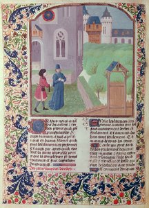Ms 5064 f.202v The Orchard, ilustrace z Le Livre des Prouffitz Champestres od Pietra de Crescenzi (1230-132021) od French School