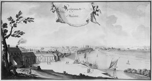 Ms 512 Warehouses for Sale v Nantes, 1723 (tužka a mytí na papíře) od French School