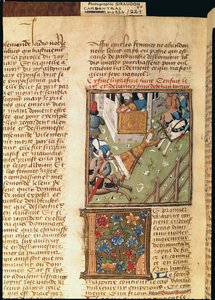 Ms 622 fol.221v Mučení Brunhildy z Des Hommes Illustres, kolem roku 1460