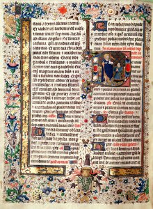 Ms 626 fol.174v Sv. Jan Křtitel, z misálu Jean de Lannoy od French School