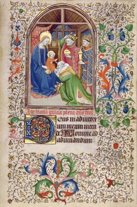 Ms 66 f.52r Klanění tří králů, Amiens od French School