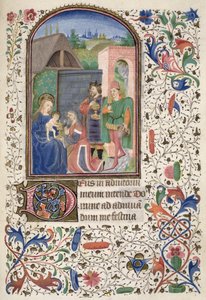 Ms Euing 4 f.49r The Wise Men, z Glasgow Hours od French School