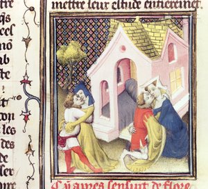 Ms Fr 12420 Chlípné ženy, z knihy De Claris Mulieribus od Giovanniho Boccaccia (1313-75) od French School