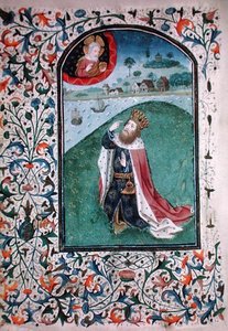 Ms Gen 288 f.131v Vision, c.1460 (vellum) od French School