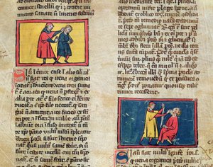 Paní H 89 Lékaři a pacienti, z edice Book of Surgery od Rogiera de Salerne od French School