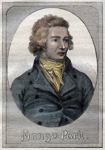 Mungo Park, skotský průzkumník - Portrét parku Mungo (1771-1806), skotský průzkumník - ilustrace z „Velkých námořníků 18. století““ od French School