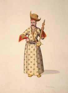 Hudebník, osmanské období, třetí čtvrtina 18. století (wc na papíře) od French School