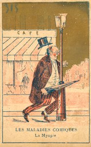 krátkozrakost (chromolitho) od French School
