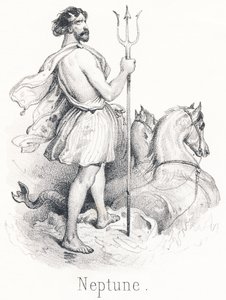 N Neptun: Syn Saturna a Rhee Byl vyhnán z nebe za spiknutí proti Jupiterovi od French School