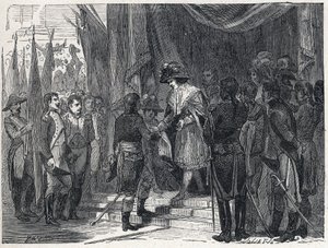 Napoleon Bonaparte (1769-1821) předal 10. prosince 1797 obchod Campoformio (Campo-Formio, Campo Formio) členovi výkonné rady. Tento obchod mezi Francií a Rakouskem znamená konec První koalice, od French School