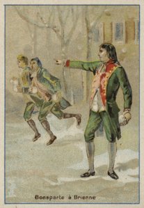 Napoleon Bonaparte na vojenské škole v Brienne-le-Chateau ve Francii od French School
