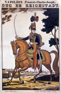 Napoleon II, syn císaře Napoleona I. (1769-1821), na koni - obrázek Epinal od French School