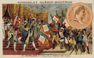 Napoleon a distribuce orlí standarty od French School