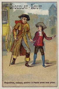 Napoleon přijíždí do Paříže jako dítě se svým otcem od French School